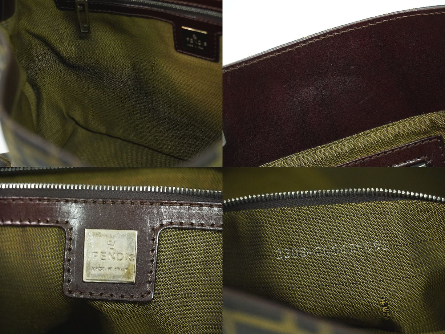 FENDI ズッカ トートバッグ ブラウン