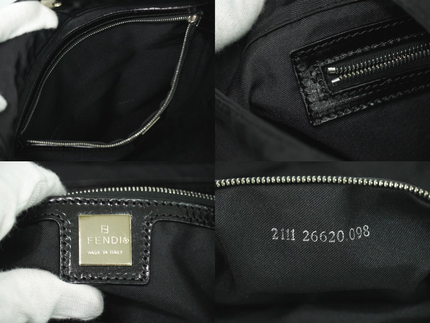 FENDI ズッカ ショルダーバッグ ブラック