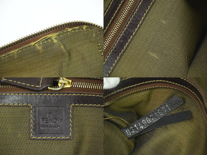 FENDI ズッカ ハンドバッグ ブラウン