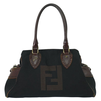 FENDI エトニコ トートバッグ ブラック ブラウン 8BN162