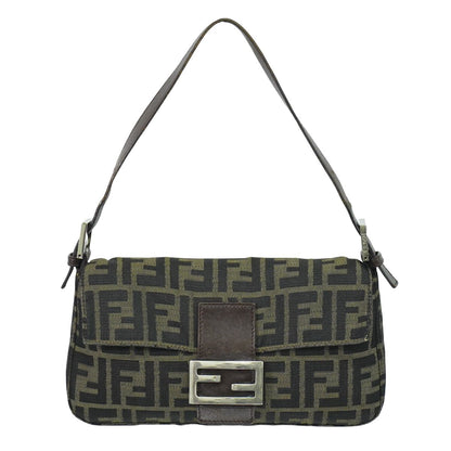 FENDI ズッカ マンマバケット ショルダーバッグ ブラウン
