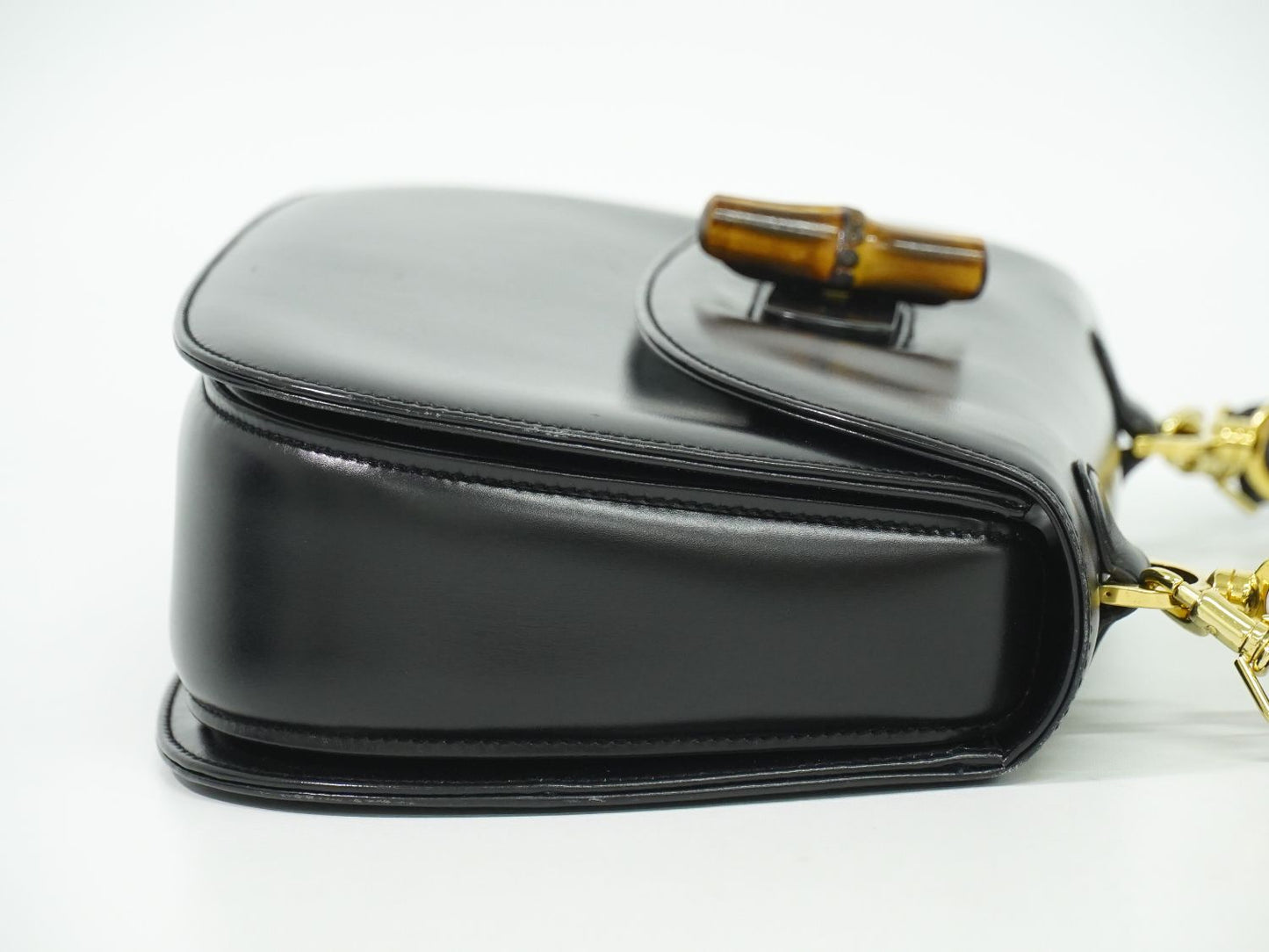 GUCCI バンブー 2WAY ショルダーバッグ ブラック