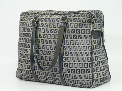 FENDI ズッキーノ ボストンバッグ ネイビー 16427