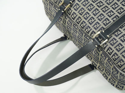 FENDI ズッキーノ ボストンバッグ ネイビー 16427