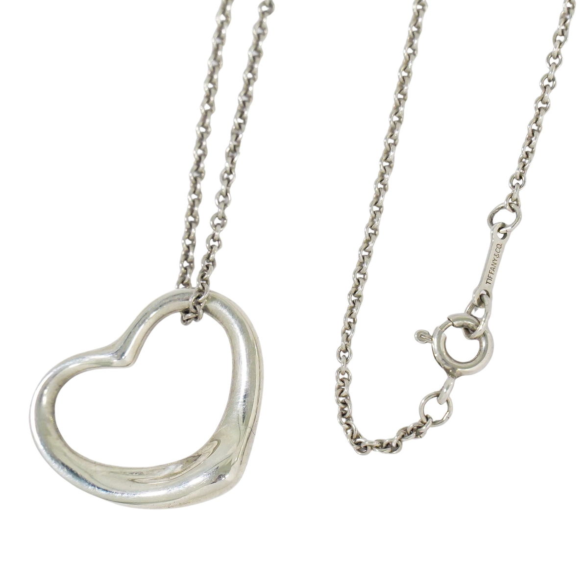 TIFFANY & Co. オープンハート 925 ネックレス シルバー