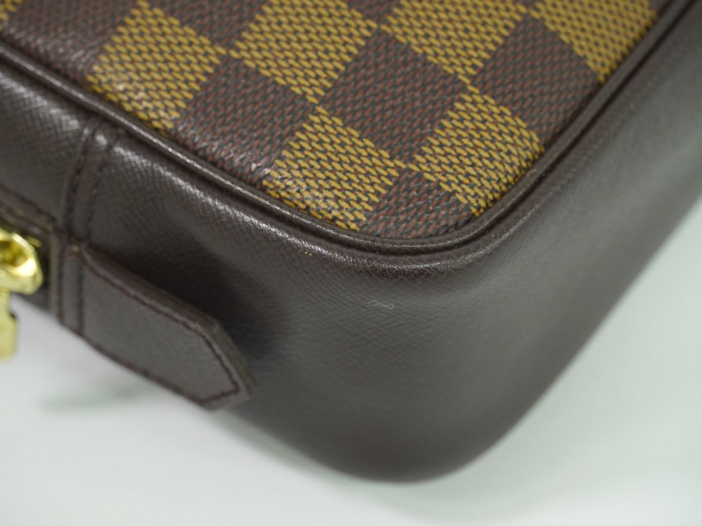 LOUIS VUITTON トゥルーストワレット ダミエ エベヌ ポーチ N47623