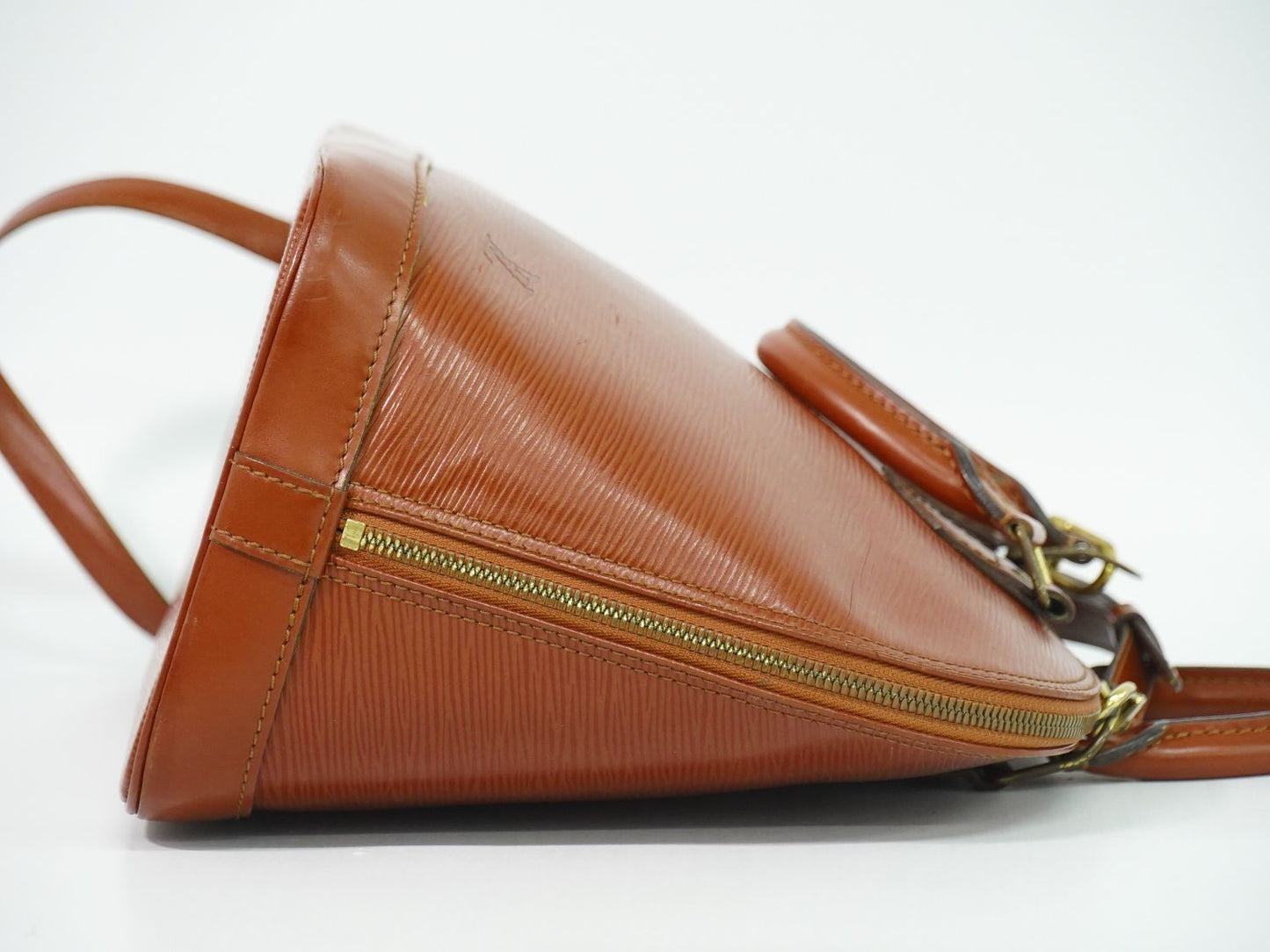 LOUIS VUITTON アルマ 別売りストラップ付き エピ レザー 2WAY ショルダーバッグ ケニアブラウン M52143