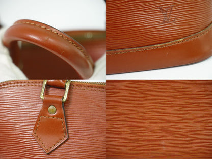 LOUIS VUITTON アルマ 別売りストラップ付き エピ レザー 2WAY ショルダーバッグ ケニアブラウン M52143