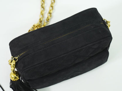 CHANEL ココマーク マトラッセ ショルダーバッグ ブラック