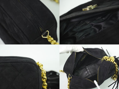 CHANEL ココマーク マトラッセ ショルダーバッグ ブラック