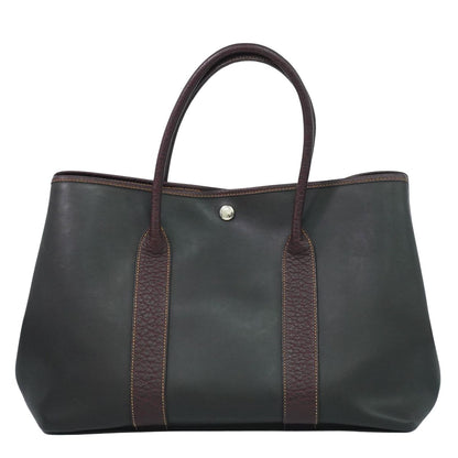 HERMES ガーデンパーティ PM アマゾニア トートバッグ ダークブラウン