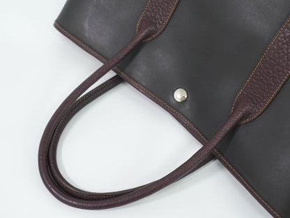 HERMES ガーデンパーティ PM アマゾニア トートバッグ ダークブラウン