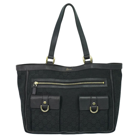 GUCCI アビー GGキャンバス トートバッグ ブラック 146247