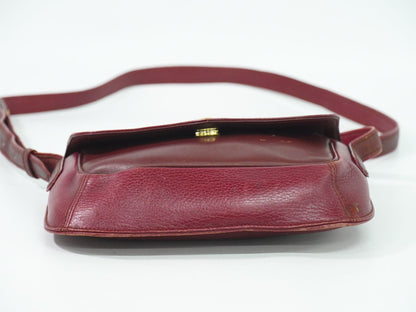 Cartier マストライン ショルダーバッグ ボルドー