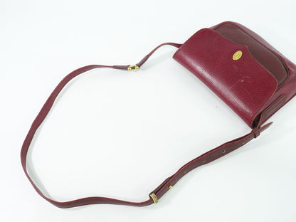 Cartier マストライン ショルダーバッグ ボルドー