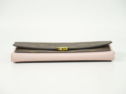 LOUIS VUITTON ポルトフォイユ フロール モノグラム 長財布 ブラウン ピンク M64586