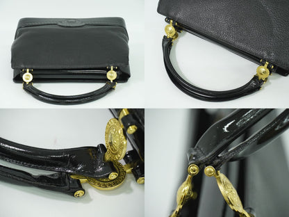 VERSACE ハンドバッグ ブラック