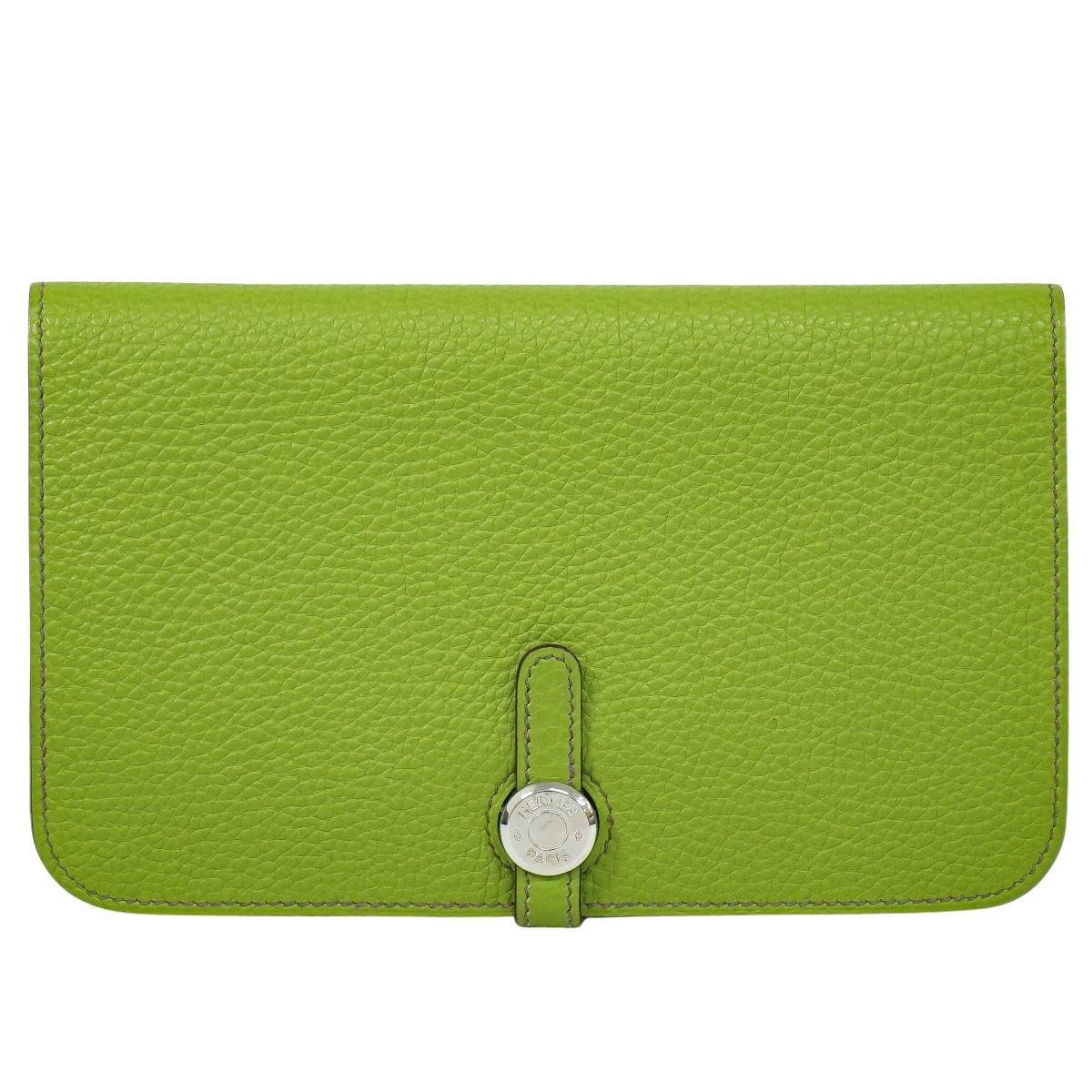 HERMES ドゴン GM 長財布 □K刻 アニスグリーン