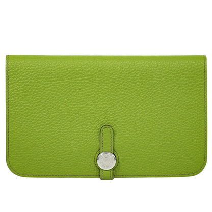 HERMES ドゴン GM 長財布 □K刻 アニスグリーン