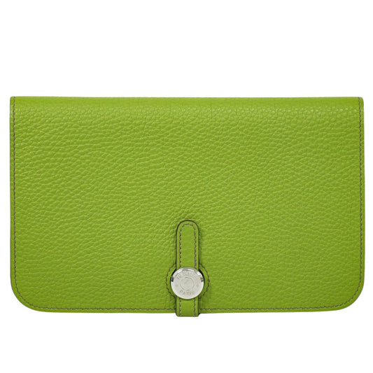 HERMES ドゴン GM 長財布 □K刻 アニスグリーン