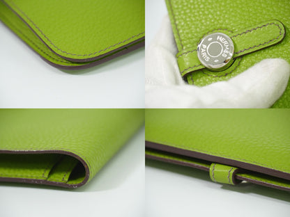 HERMES ドゴン GM 長財布 □K刻 アニスグリーン