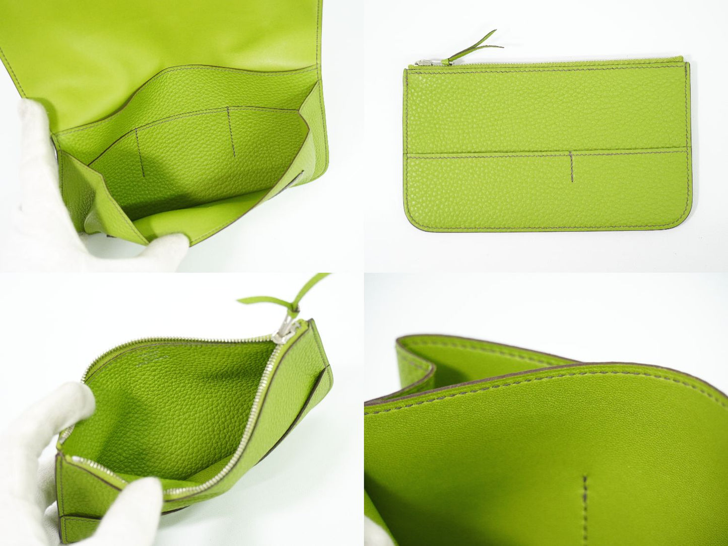 HERMES ドゴン GM 長財布 □K刻 アニスグリーン