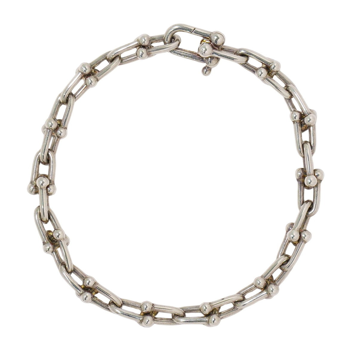 TIFFANY & Co. ハードウェア スモール Ag925 ブレスレット シルバー ゴールド
