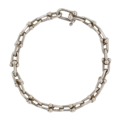 TIFFANY & Co. ハードウェア スモール Ag925 ブレスレット シルバー ゴールド