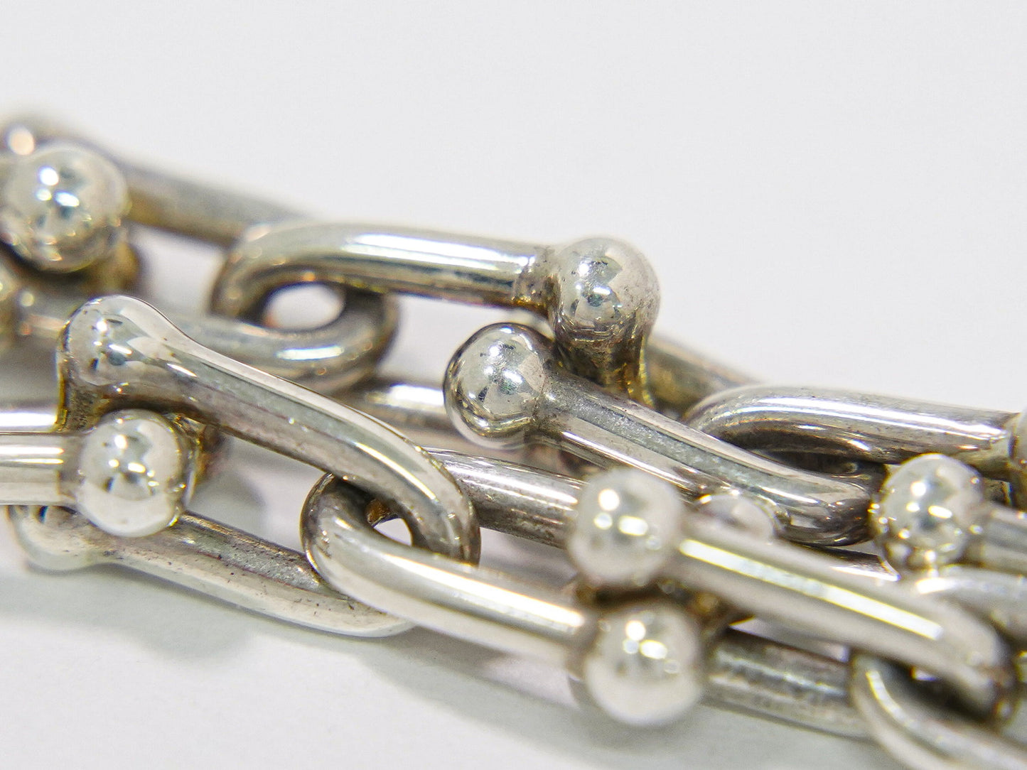 TIFFANY & Co. ハードウェア スモール Ag925 ブレスレット シルバー ゴールド
