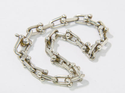 TIFFANY & Co. ハードウェア スモール Ag925 ブレスレット シルバー ゴールド