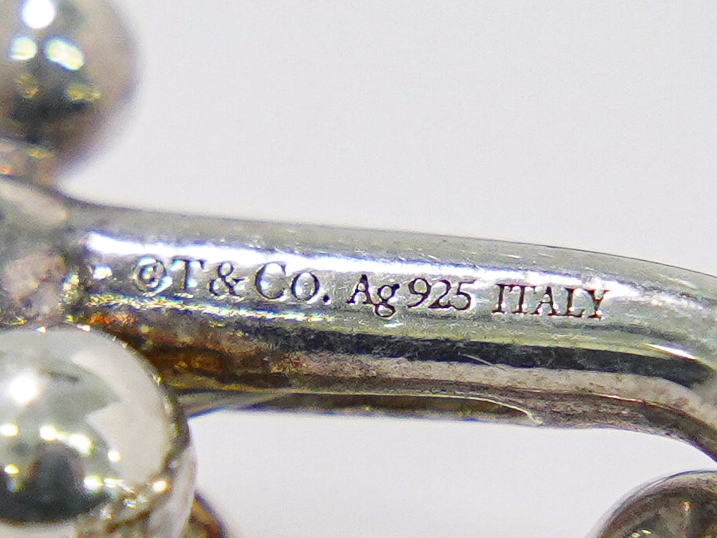 TIFFANY & Co. ハードウェア スモール Ag925 ブレスレット シルバー ゴールド
