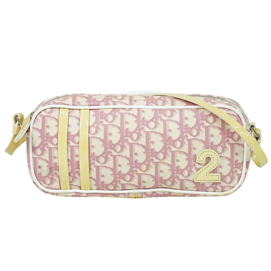 Christian Dior トロッター ショルダーバッグ ピンク ホワイト