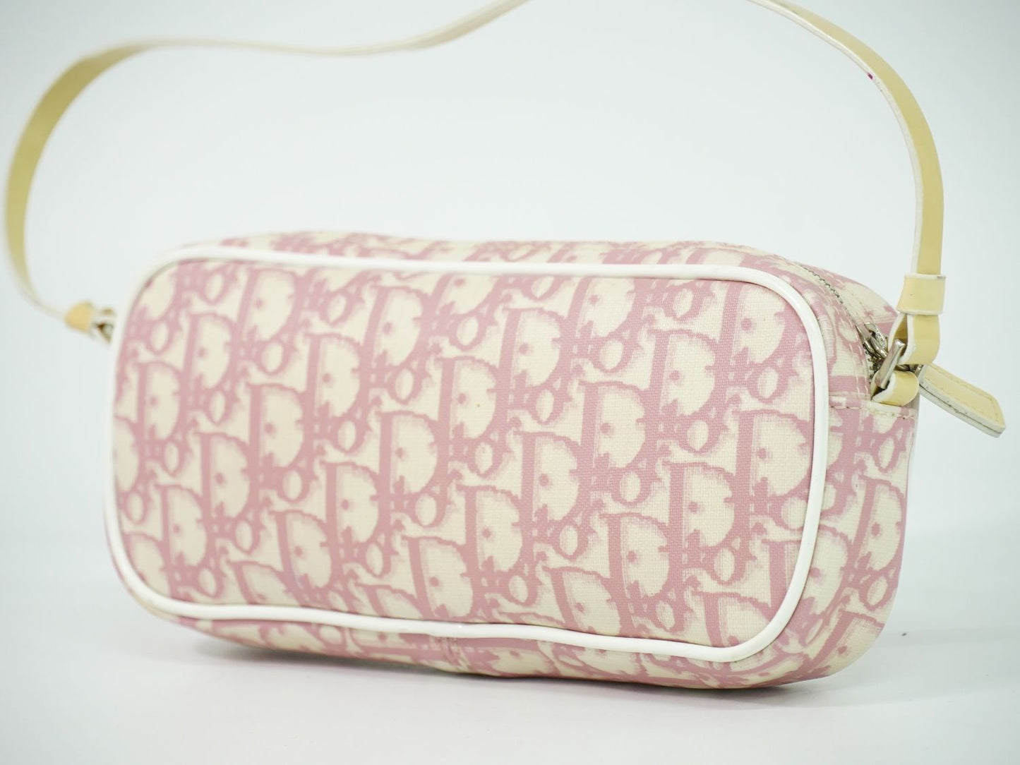 Christian Dior トロッター ショルダーバッグ ピンク ホワイト