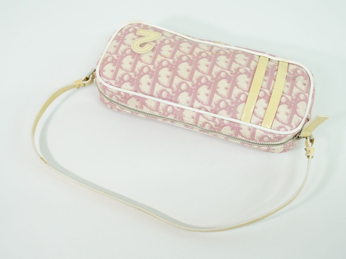 Christian Dior トロッター ショルダーバッグ ピンク ホワイト