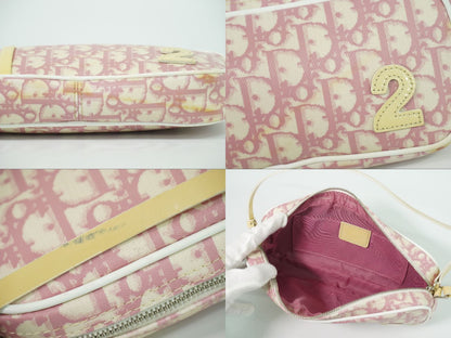 Christian Dior トロッター ショルダーバッグ ピンク ホワイト