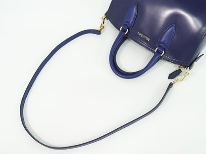 Max Mara 2WAY ショルダーバッグ ネイビー