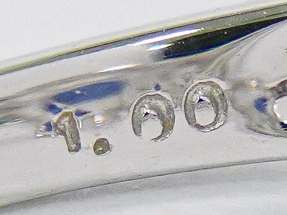 サファイア 1.00ct ダイヤモンド 750 WG リング 12号 ブルー