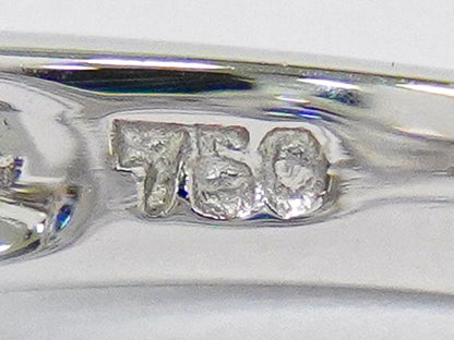 サファイア 1.00ct ダイヤモンド 750 WG リング 12号 ブルー