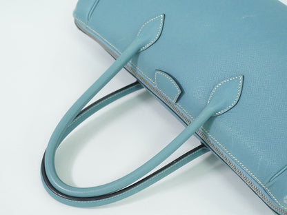 HERMES パリボンベイ 35 ハンドバッグ □K刻 ライトブルー