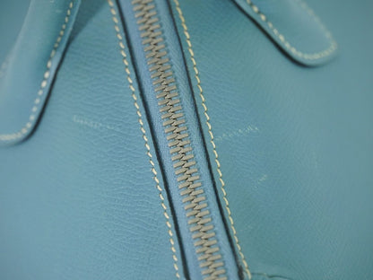 HERMES パリボンベイ 35 ハンドバッグ □K刻 ライトブルー
