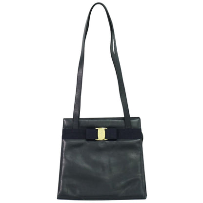Salvatore Ferragamo ヴァラ ショルダーバッグ ネイビー