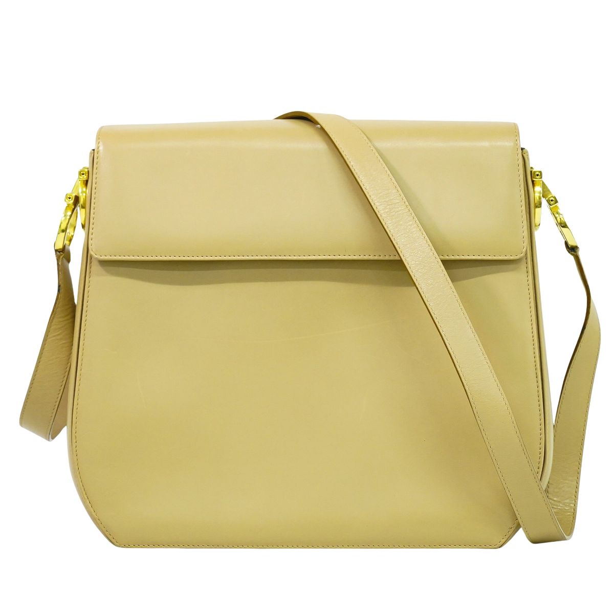 Salvatore Ferragamo ガンチーニ ショルダーバッグ ベージュ