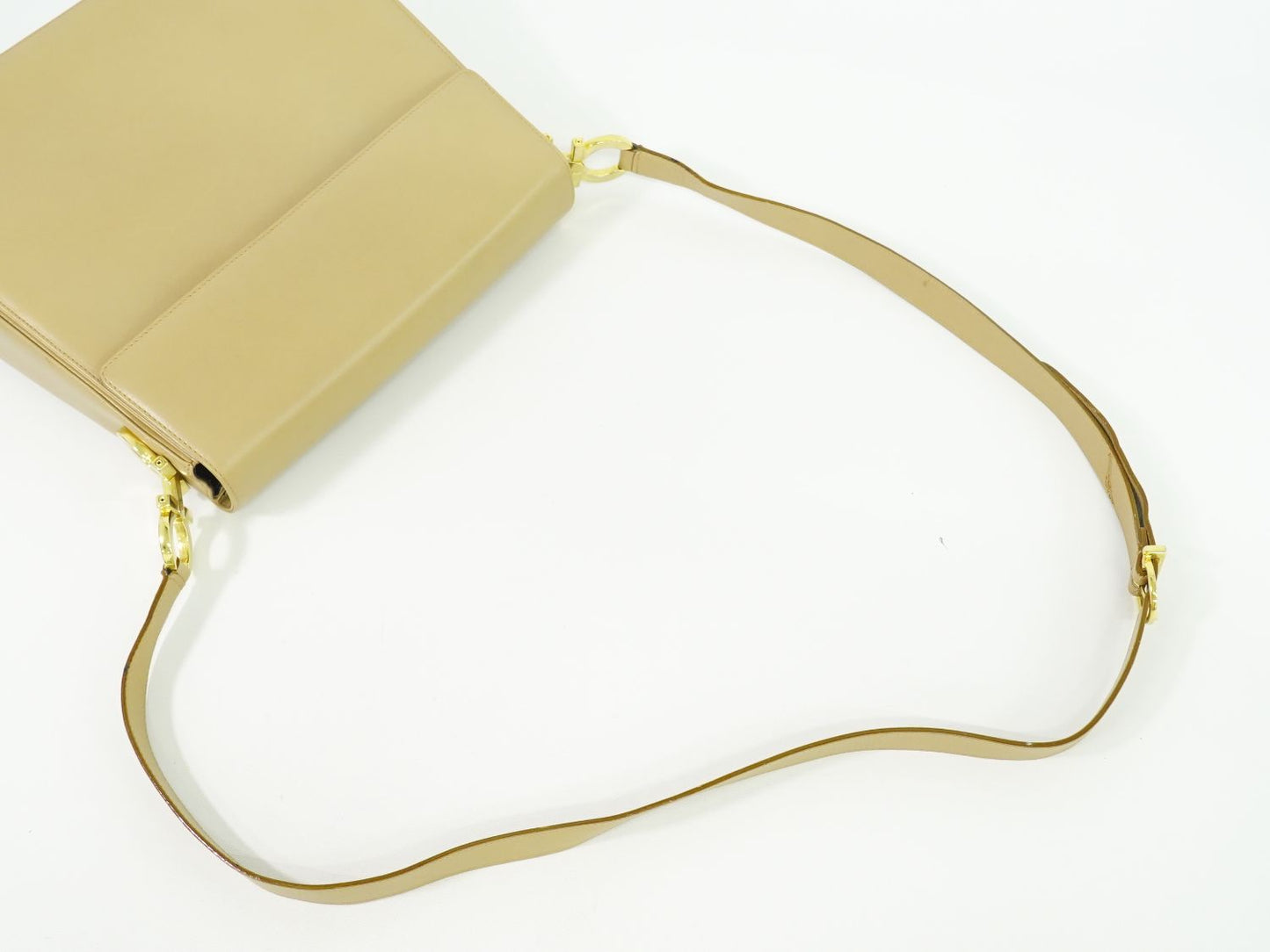 Salvatore Ferragamo ガンチーニ ショルダーバッグ ベージュ