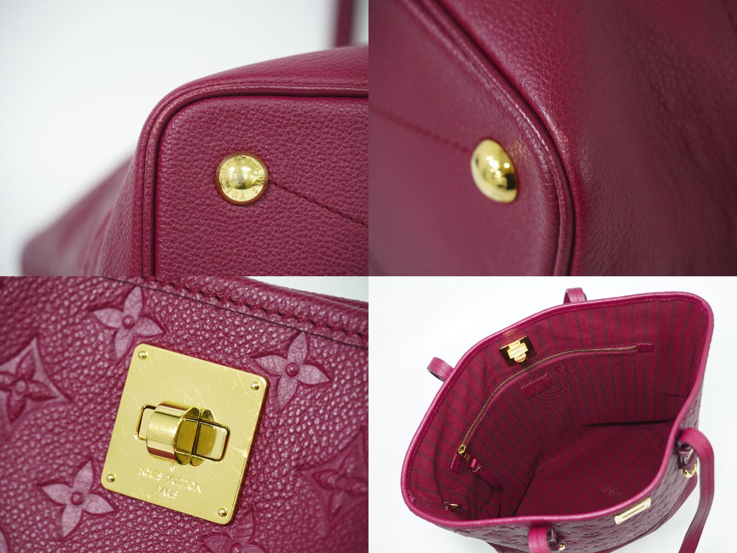 LOUIS VUITTON シタディン PM モノグラム アンプラント レザー ショルダーバッグ オロール M94049