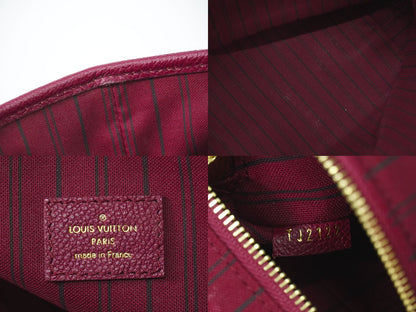 LOUIS VUITTON シタディン PM モノグラム アンプラント レザー ショルダーバッグ オロール M94049