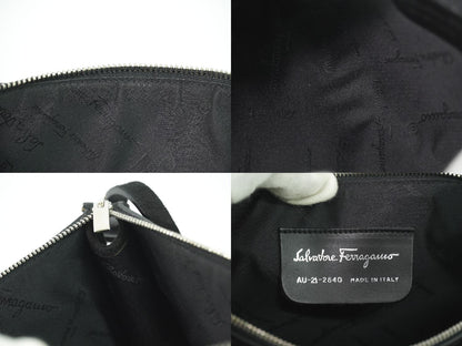 Salvatore Ferragamo ガンチーニ ショルダーバッグ ブラック