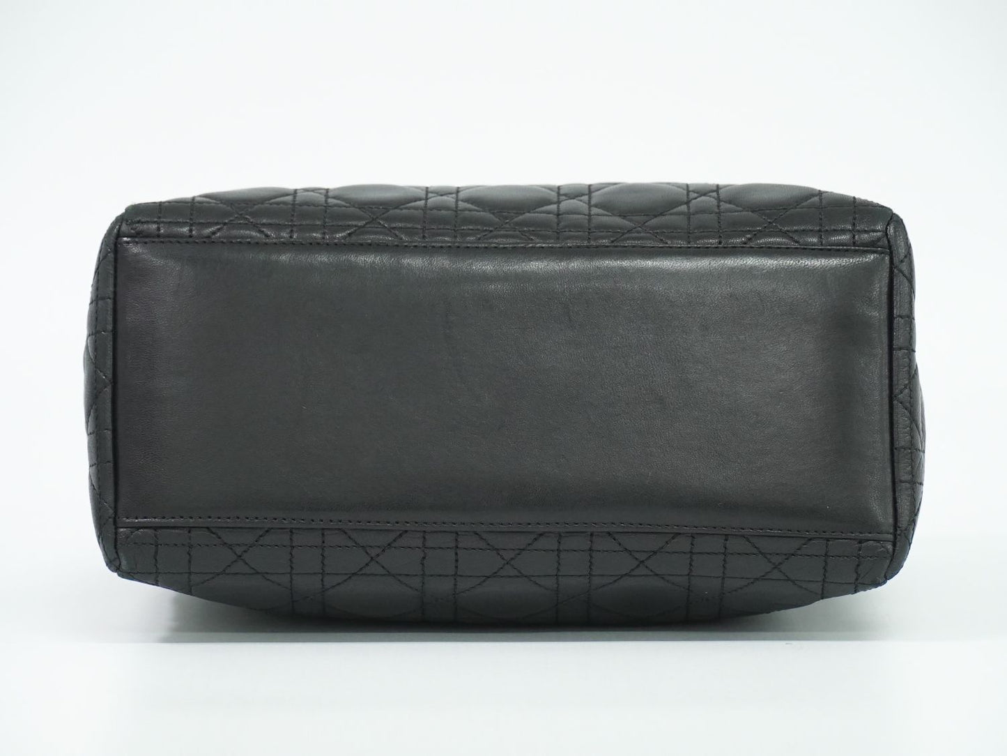 Christian Dior レディディオール カナージュ ハンドバッグ ブラック