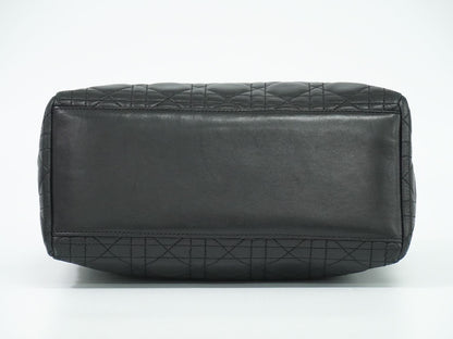 Christian Dior レディディオール カナージュ ハンドバッグ ブラック