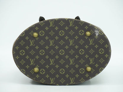LOUIS VUITTON バケット PM モノグラム ミニラン ショルダーバッグ エベヌ M95226