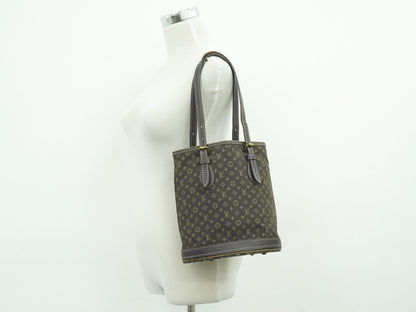 LOUIS VUITTON バケット PM モノグラム ミニラン ショルダーバッグ エベヌ M95226
